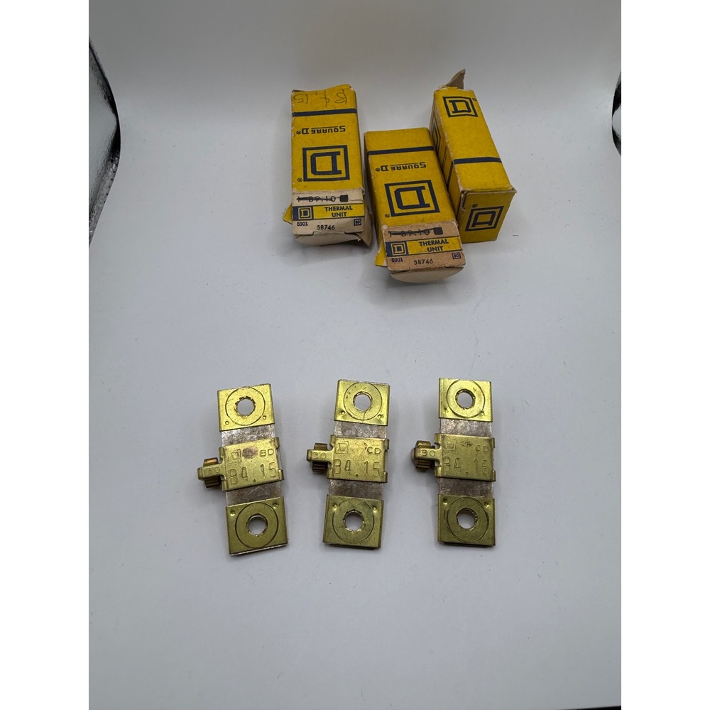 Lot of 3 Square D B4.15 Thermal Unit Melting Alloy Overload Heaters Type B